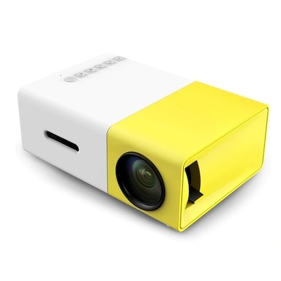 Los proyectores portátiles de YG300 Mini Pocket 4k LED amarillean para Home Theater