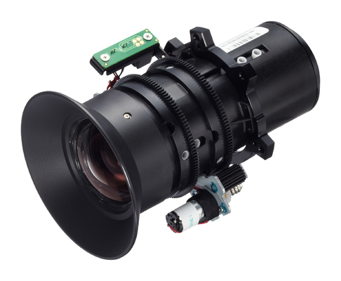 Las lentes granangulares del proyector de las multimedias hacen juego el diverso proyector del laser