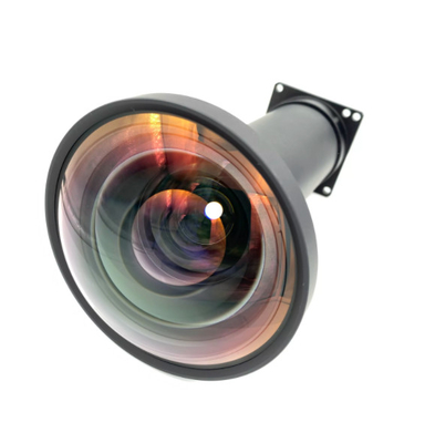 HD toda la lente granangular del foco corto de la lente de Fisheye del proyector del metal