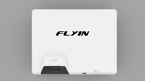 Flyin E7 4K Proyector de tiro corto con láser 3840x2160 3LCD 7500 ANSI Zoom digital para educación comercial al aire libre US Plug
