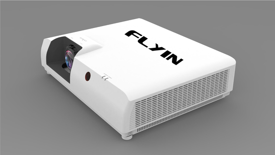 Flyin E7 4K Proyector de tiro corto con láser 3840x2160 3LCD 7500 ANSI Zoom digital para educación comercial al aire libre US Plug