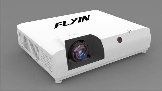 Flyin E7 4K Proyector de tiro corto con láser 3840x2160 3LCD 7500 ANSI Zoom digital para educación comercial al aire libre US Plug