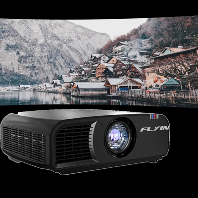 Proyector 4K DLP de 12000 lumen con proyección corta para cine al aire libre de grandes salas