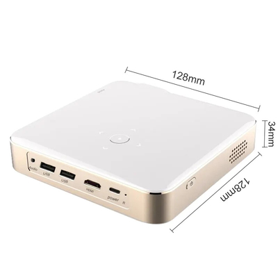Mini S350 1080P Full HD DLP 4K Proyectores de cine 3D para el hogar WIFI Android 9 Batería incorporada