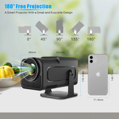 FLYIN HY320MINI 4K Ultra HD 3D Proyectores portátiles de proyección corta y equipos de presentación para uso en el cine y el cine en casa