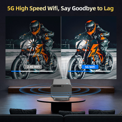 FLYIN P20 Pro 4K 350Lms 1080P Proyector Full HD Lente de enfoque automático lámpara LCD Android 13 Airplay Uso de cine en casa portátil
