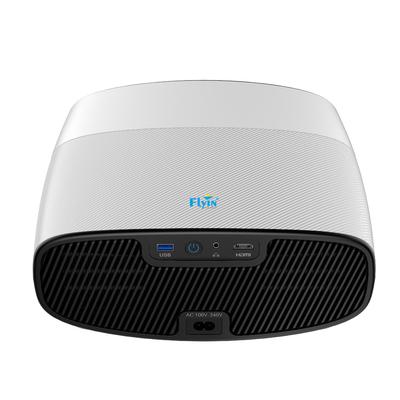 Flyin Q7 1080p de alta definición Proyector de teatro de entretenimiento para el hogar LCD Dual altavoces Bluetooth pantalla de 100 pulgadas Dual banda WIFI