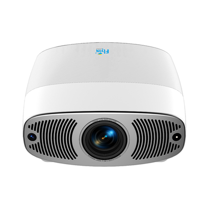Flyin Q7 1080p de alta definición Proyector de teatro de entretenimiento para el hogar LCD Dual altavoces Bluetooth pantalla de 100 pulgadas Dual banda WIFI