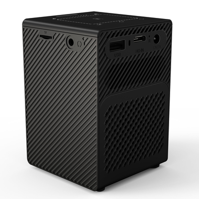 Flyin P18 Free Style Teatro para el hogar Smart DLP portátil LED Mini Pocket Negro Proyector inalámbrico personalizable