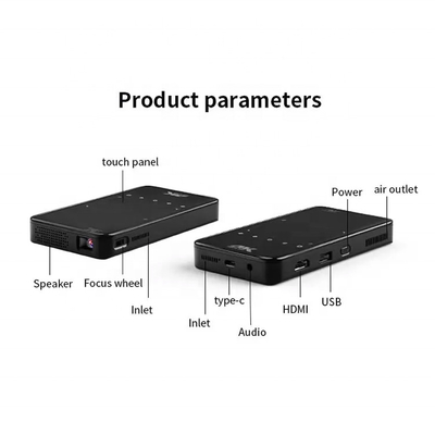 Flyin S90 4K Mini portátil Android Smart DLP Proyector WIFI Bluetooth habilitado en forma de teléfono móvil de EE. UU.