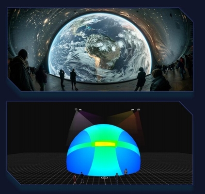 Equipo de proyección de servidor convergente distribuido y multifunción 4K de Flyin 2025 para Edge Fusion Dome 3D Mapping Immersive Room