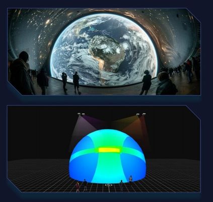 Flyin A1 4K Edge Fusion Dome 3D Mapeo Sistema de proyección de lugares grandes Sala inmersiva