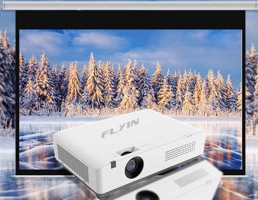 Flyin-C40W+ WXGA 4200 Lumens Proyector láser 3LCD Android Smart Conferencia de negocios Proyector educativo en el aula