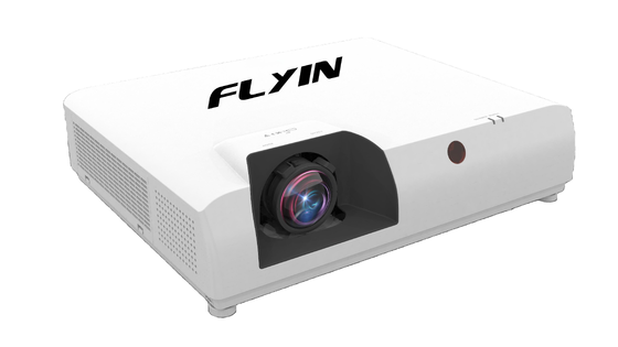 Flyin-E7U 7500 Lumens Proyector láser WUXGA 3LCD 1.6x Zoom 5000000:1 Contraste 4K para la educación de la iglesia en lugares grandes