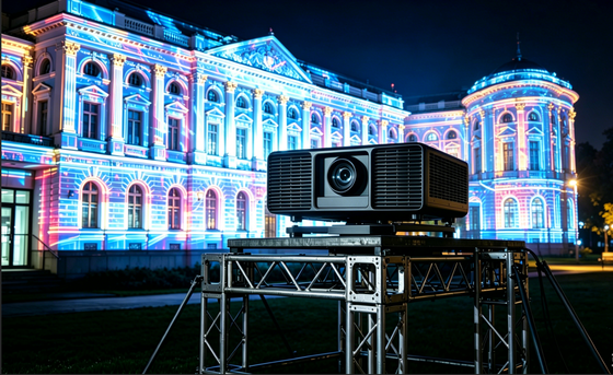 Proyector láser DLP con 13,000 lumens Brillo 4K Compatible para uso al aire libre en lugares grandes