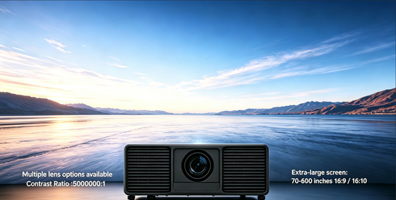 Proyector láser DLP con 13,000 lumens Brillo 4K Compatible para uso al aire libre en lugares grandes