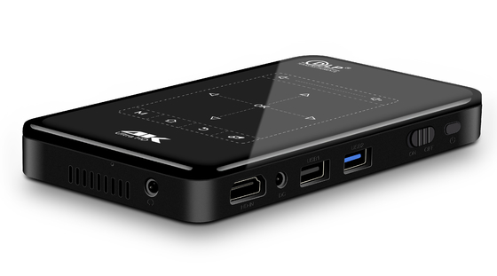 4K negro Mini Portable Projector Dustproof Waterproof Android que traza el proyector del DLP
