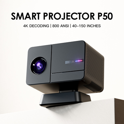 Proyector de cine en casa Android 11 con 1000 a 1 relación de contraste y 30000 horas de duración de la lámpara