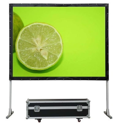Tela suave plegable rápida de la FCC ROHS Front And Rear Projector Screen