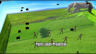 Proyector láser Flyin: alto brillo, alto contraste y colores vivos.