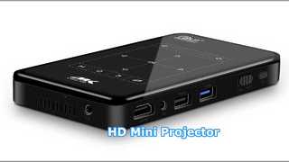 Mini proyector HD 4K con duplicación de cine en casa DLP